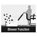 Blowing function - helps wherever vacuuming is not possible
